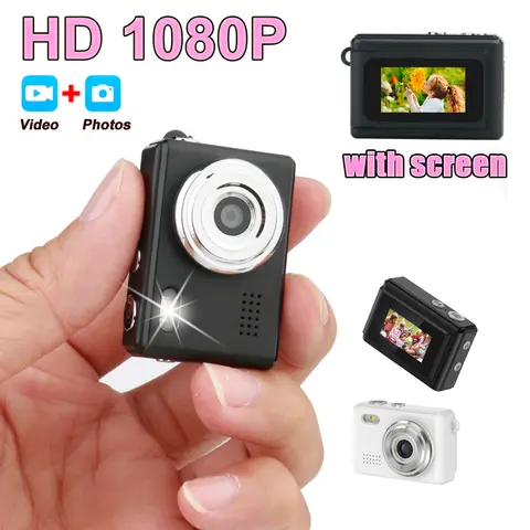 새로운 레트로 미니 카메라, 스크린 플래시 탑재, 야외용 1080p 스포츠 휴대용 빈티지 초소형 미니 카메라 비디오 레코더, 아주 작은 카메라