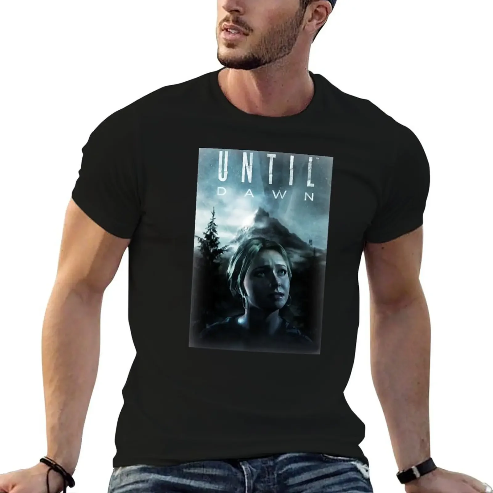

Until Dawn Sam T-Shirt anime stuff aesthetic clothes blue archive mens tall t shirts