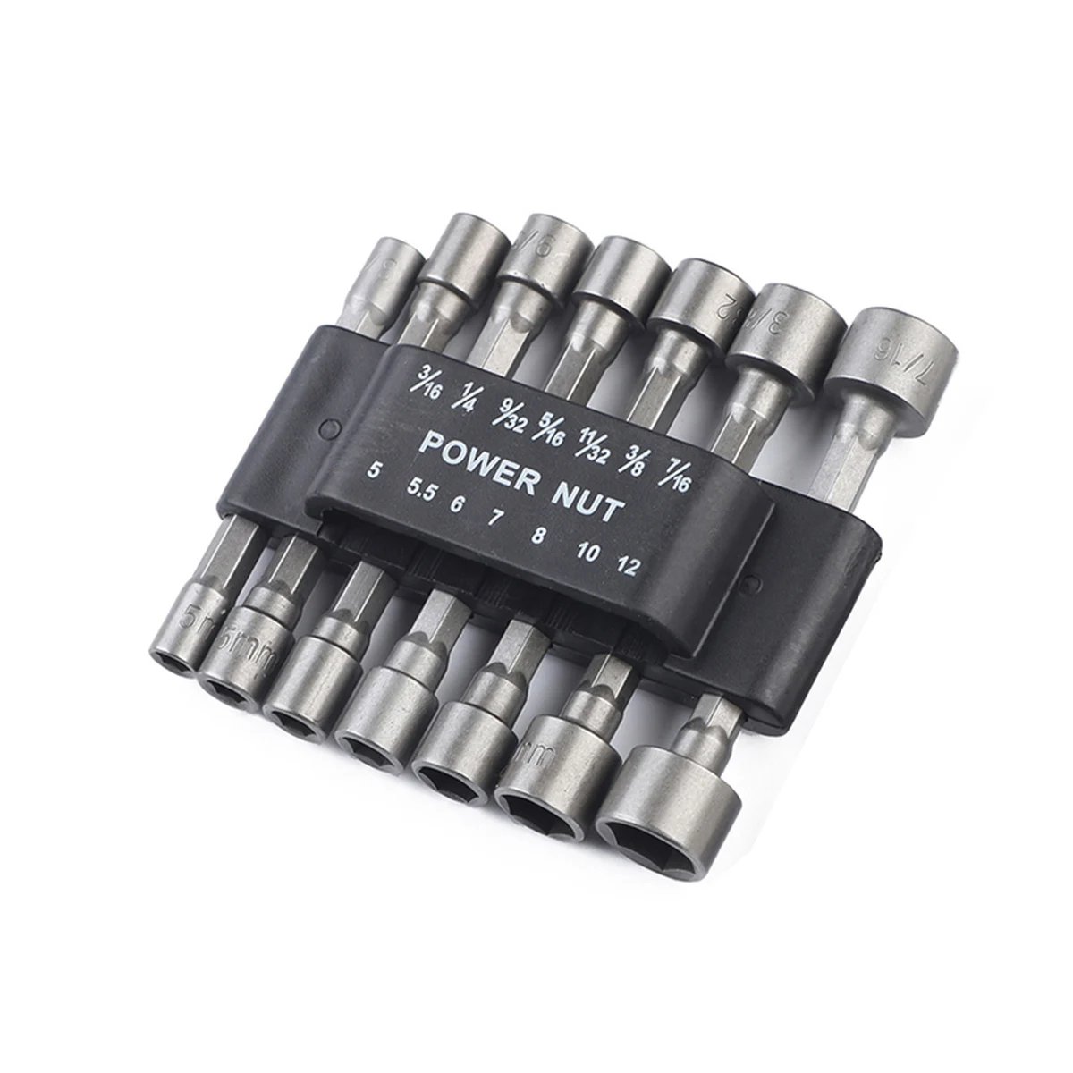 

14 Pcs Hexagon Shank Screwdriver Bits for Drill 3 16 1 4 9 32 5 16 Inch Strong Sleeve Non Magnetic Chrome Steel DIY Tools Repair