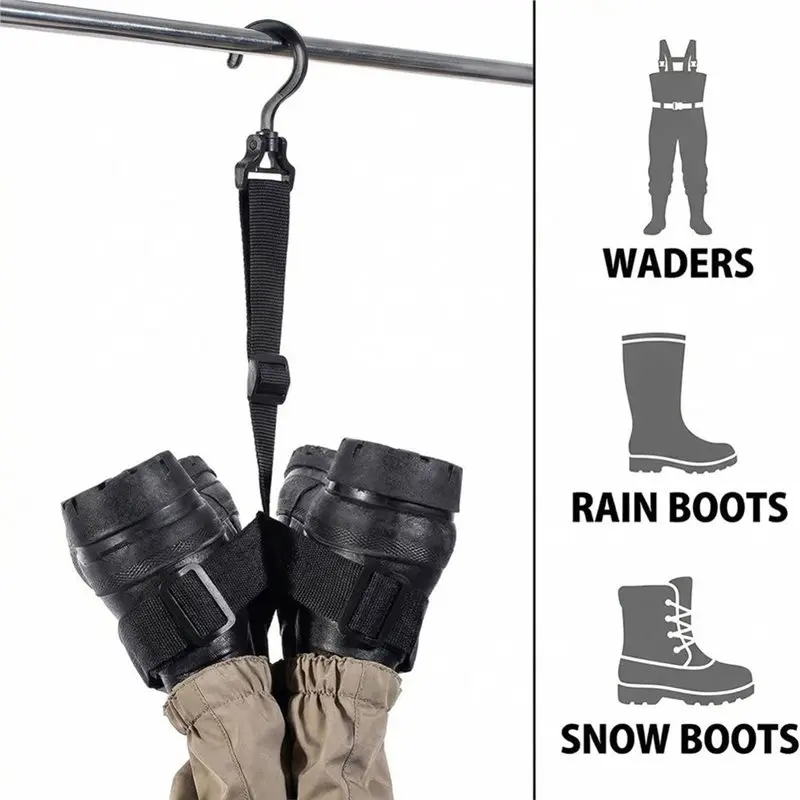B48B-Water Boot Hangers Multifunctional Storage Boot Dryer Wader Shoe Rack For Water Pants