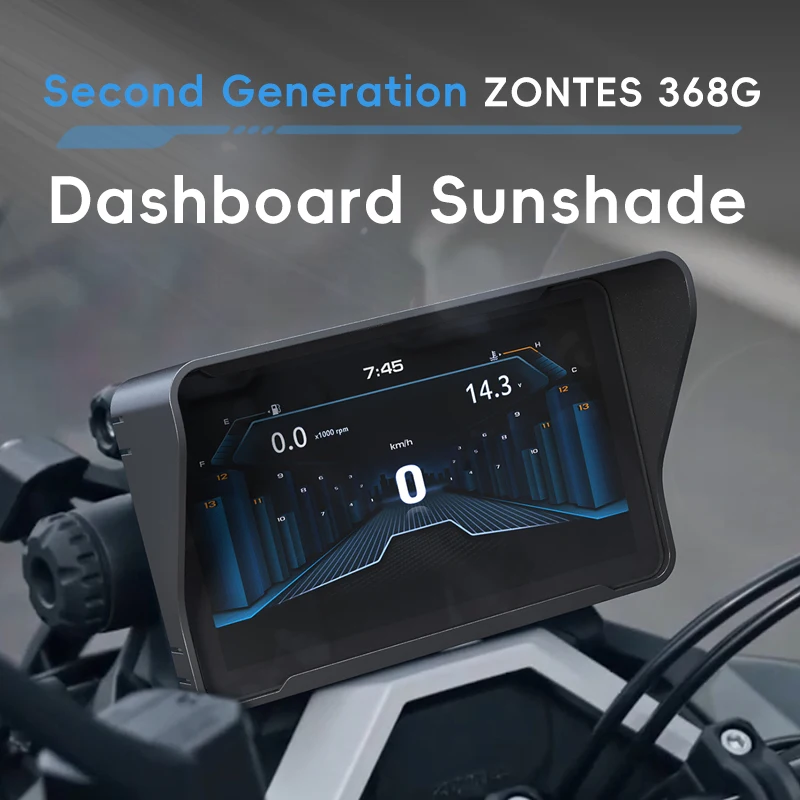 

Dashboard sunshade protect cover for 368G motorcycle, motor accessories, 1:1 Designed for Zontes 368G, Only apply for 368g