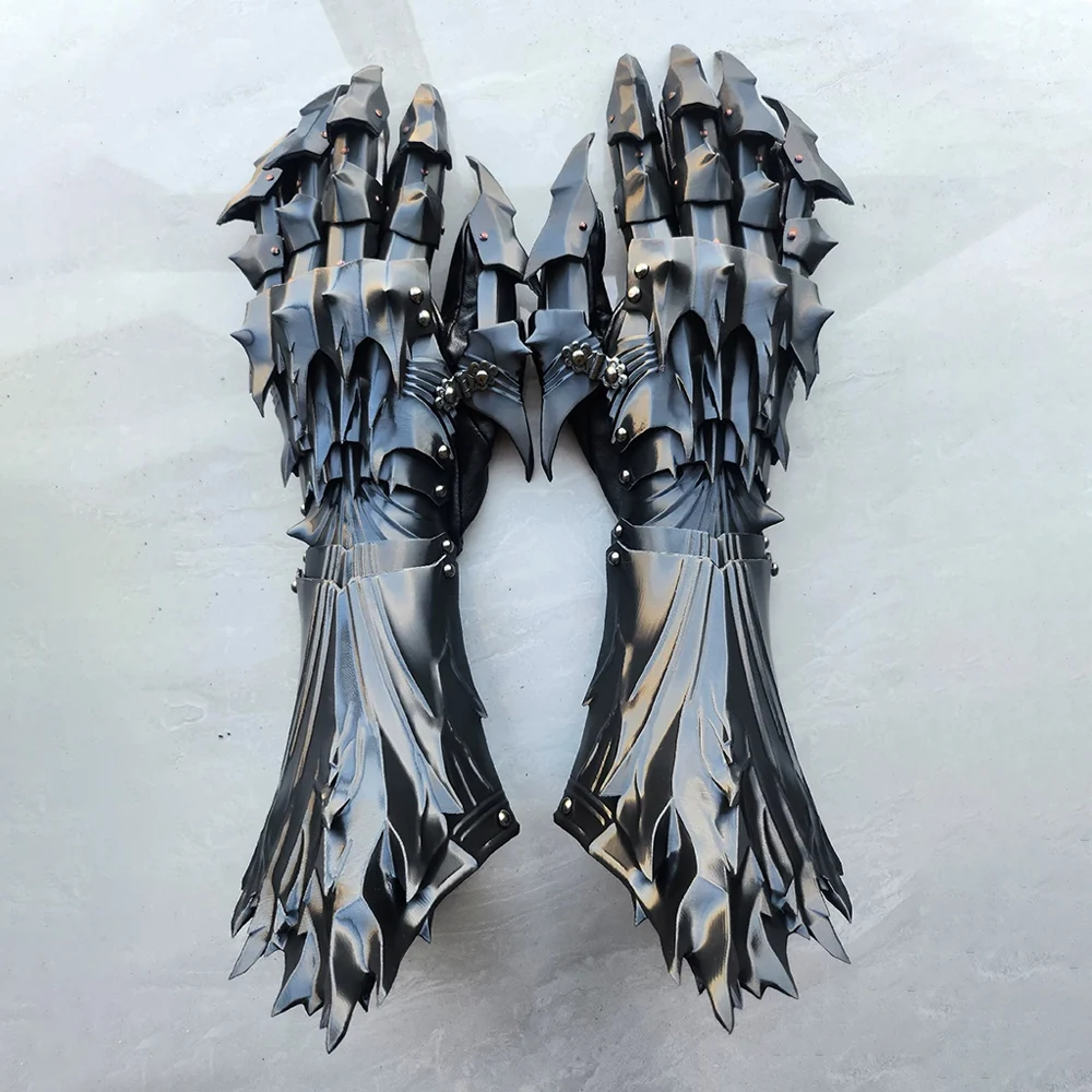 

Gloves3D printed Silk PLA Material,A Pair Of Cosplay Prop Gloves Can Be Customized Dragon-Shaped Gloves Props Boys Gifte