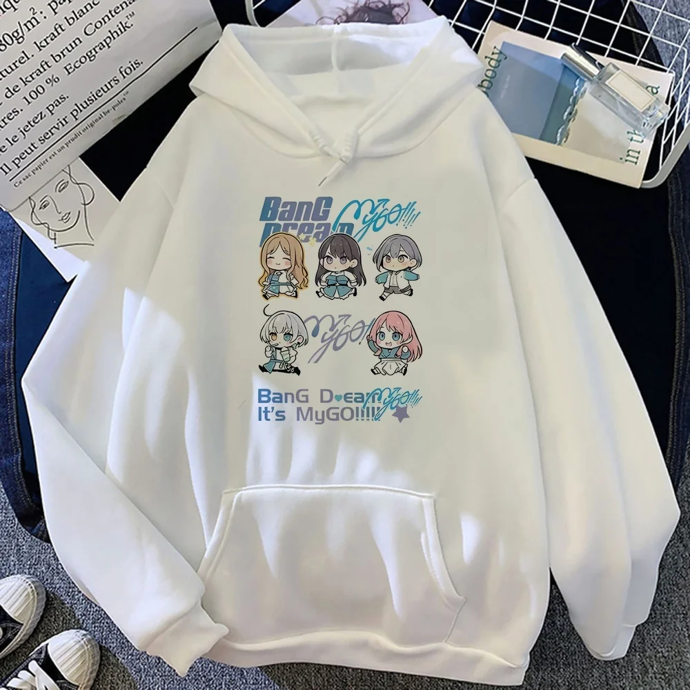 Bang Dream women hoodies kawaii fashion graphic 2026 gothic long sleeve Female Women Loose