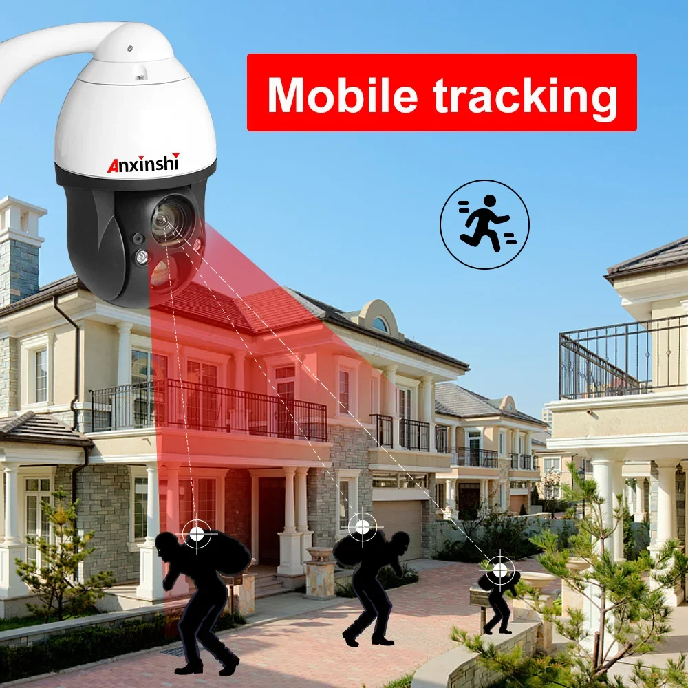 36X بصري فائق 4K IMX226 Anxinshi PoE Network للرؤية الليلية 150m IR IP PTZ كاميرا بشكل قبة