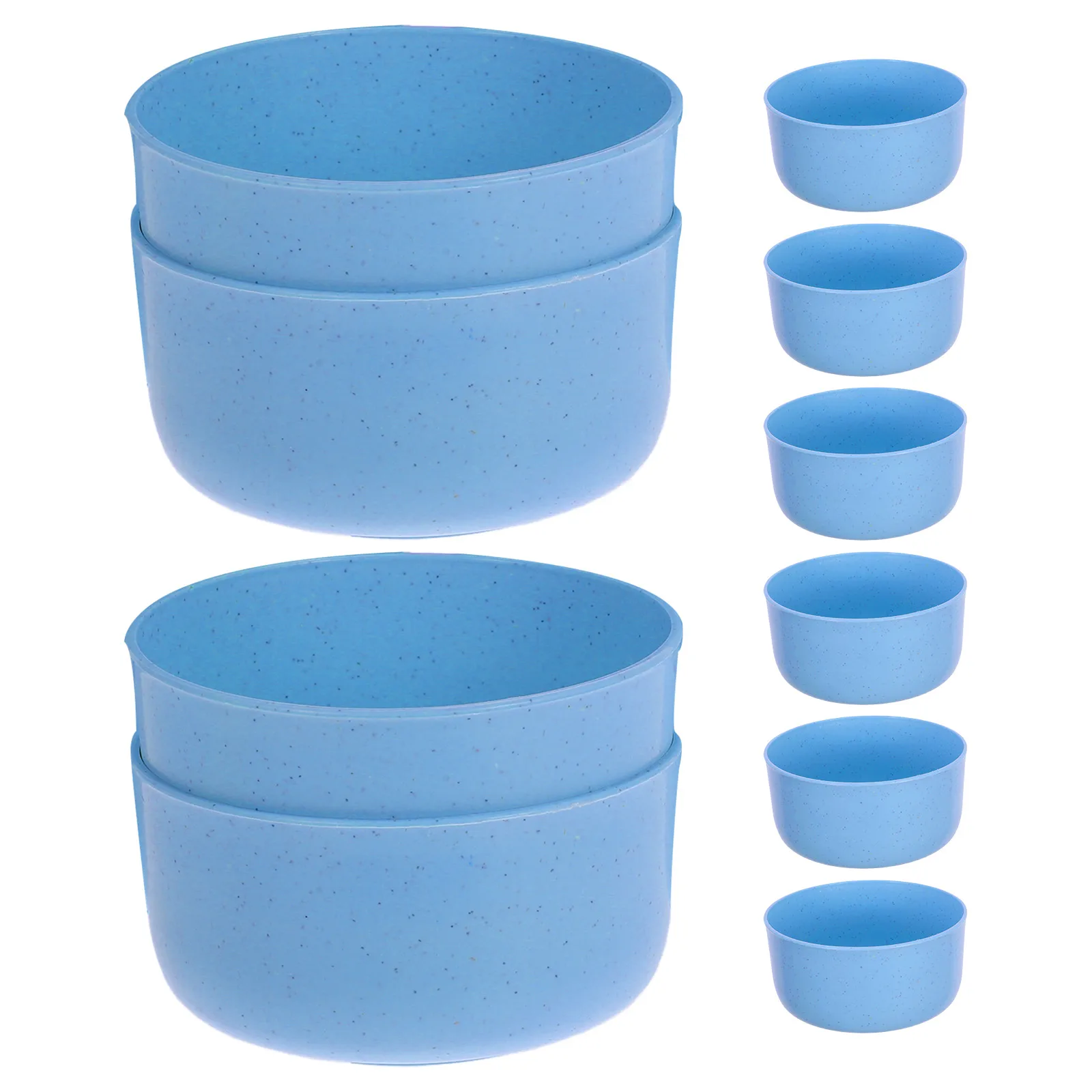

10 Pcs Plastic Bowl Food Container Cereal Microwaveable Fruit Bowls for Soup Service Baby