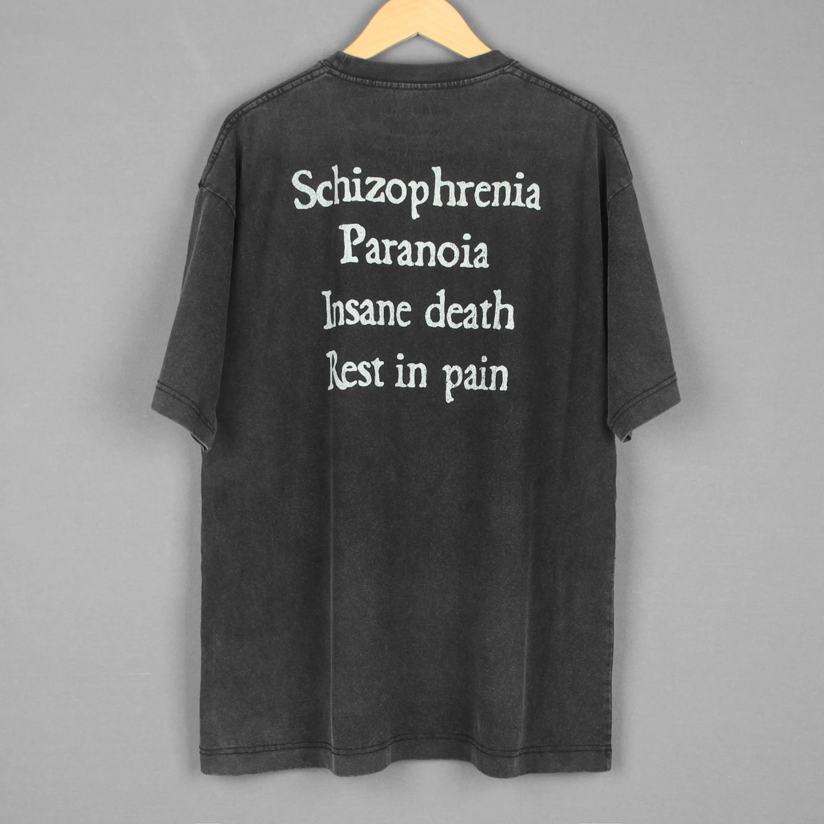 Sepultura T-Shirt Schizophrenia Dark Angel Possessed Kreator Thrash Death Metal Washed Long Short Sleeves Clothing Men's Shirts view 2