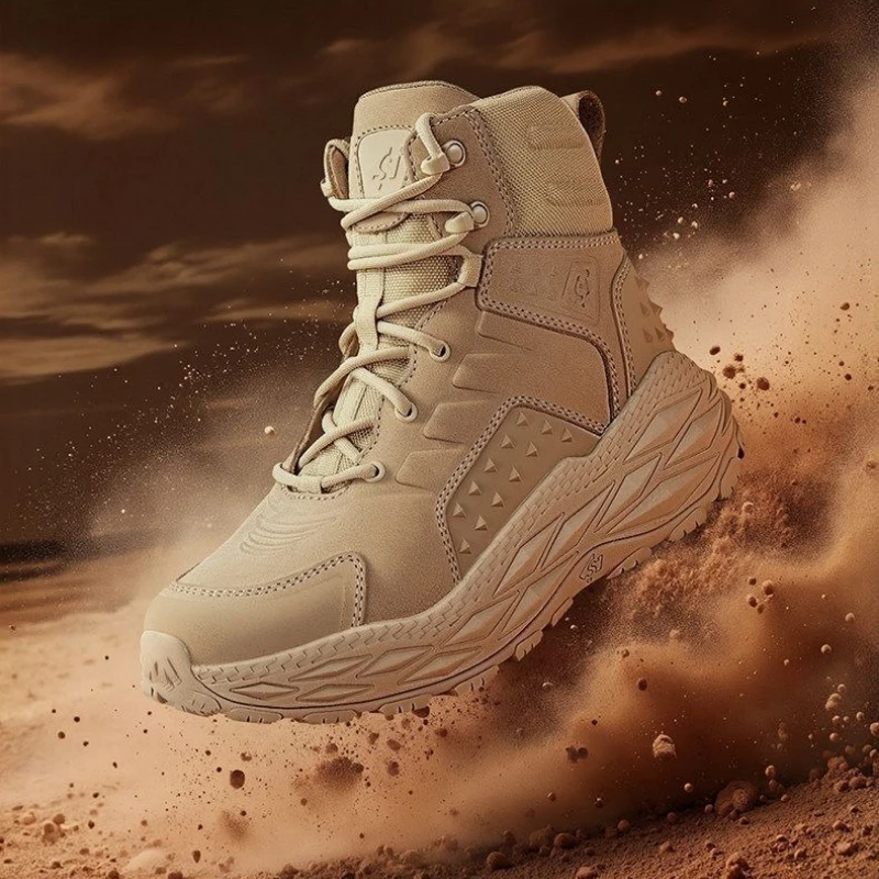2026 New Luxury Hiking Sneakers Anti-Slip Outdoor Walking Shoes Men Good Quality Climbing Shoe Man Mid-Top Men Shoes Mountain