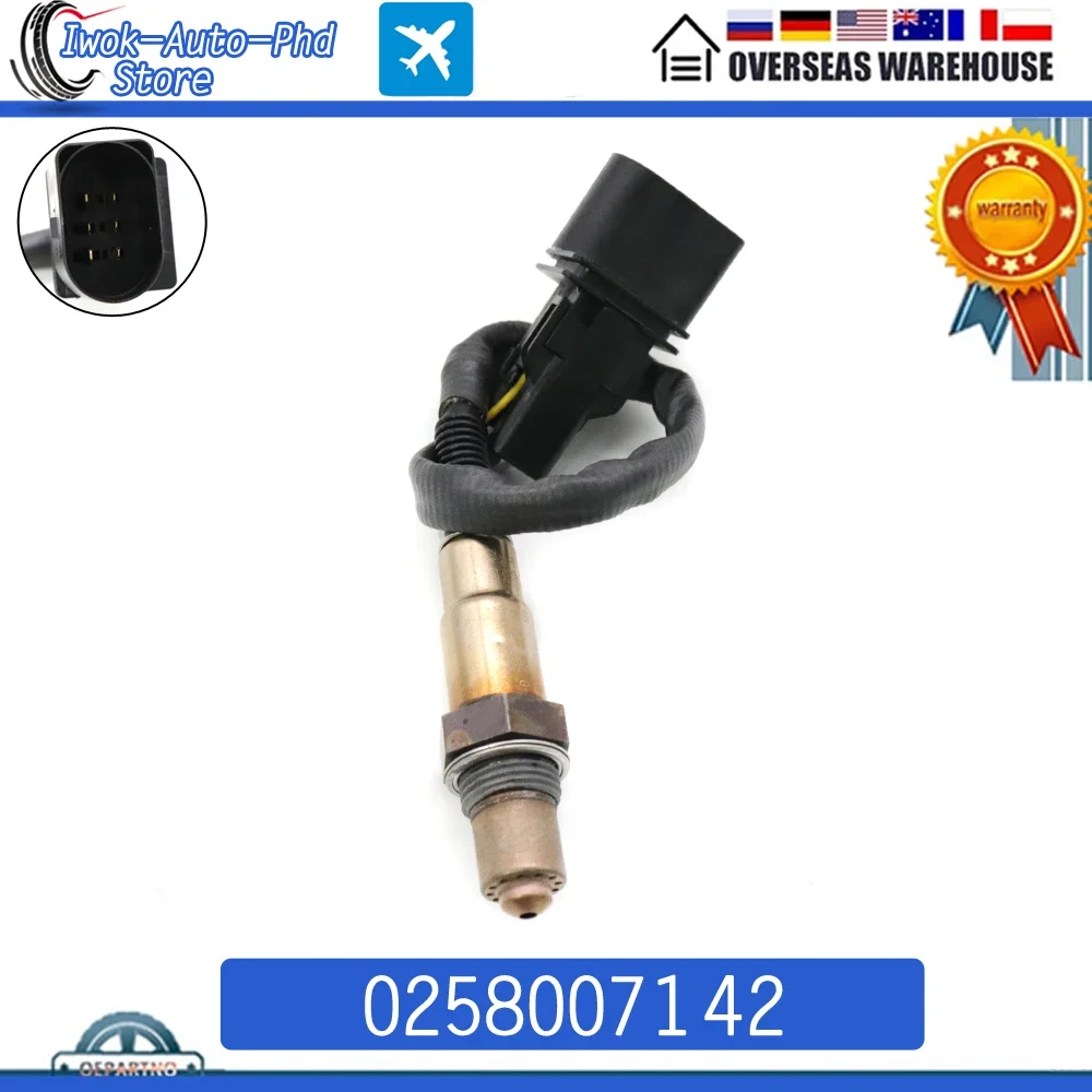 

0258007142 Air Fuel Ratio Lambda O2 Oxygen Sensor For BMW 1 3 5 6 SERIES E87 E46 E90 E91 E60 E61 E63 E64 Z4 X3 X5
