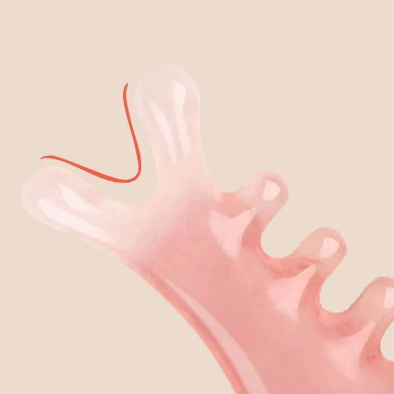 

2Pcs Body Meridian Massage Comb Plastic Five Wide Tooth Comb Anti-static Smooth Hair Comb Acupuncture Therapy Blood Circulation​