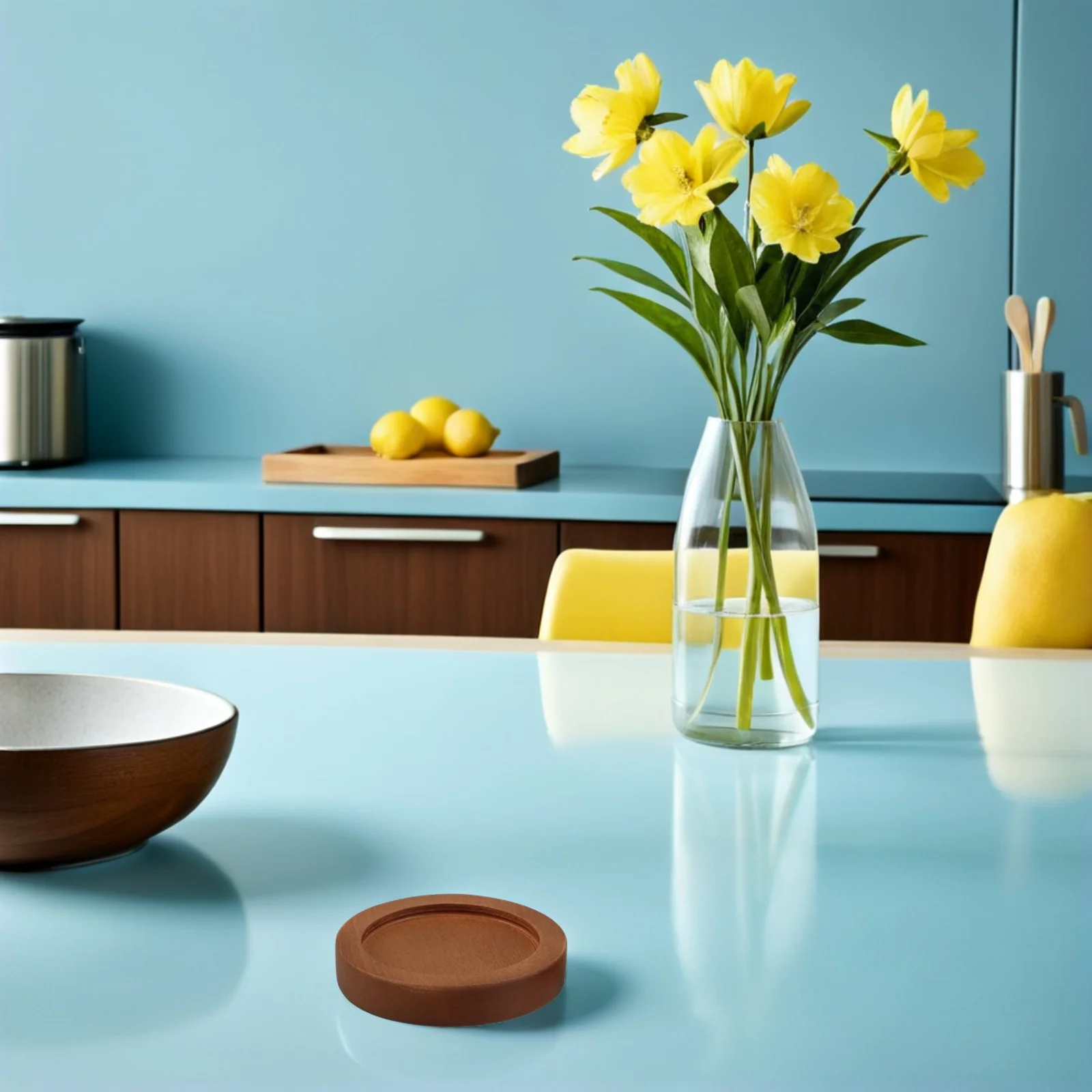 

2pcs Pepper Grinder Rest: Wooden Salt Pepper Holder Rack Nonslip Base Kitchen Storage Organizer Spice Mill Tray Table Condiment