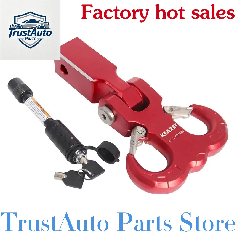 TrustAuto Parts Store Is Having A Hot Sale00Lbs 00KGS Aluminum Forged Sheep Horn Tow Hook CmxCm Square Mouthed Tube Arm Trailer