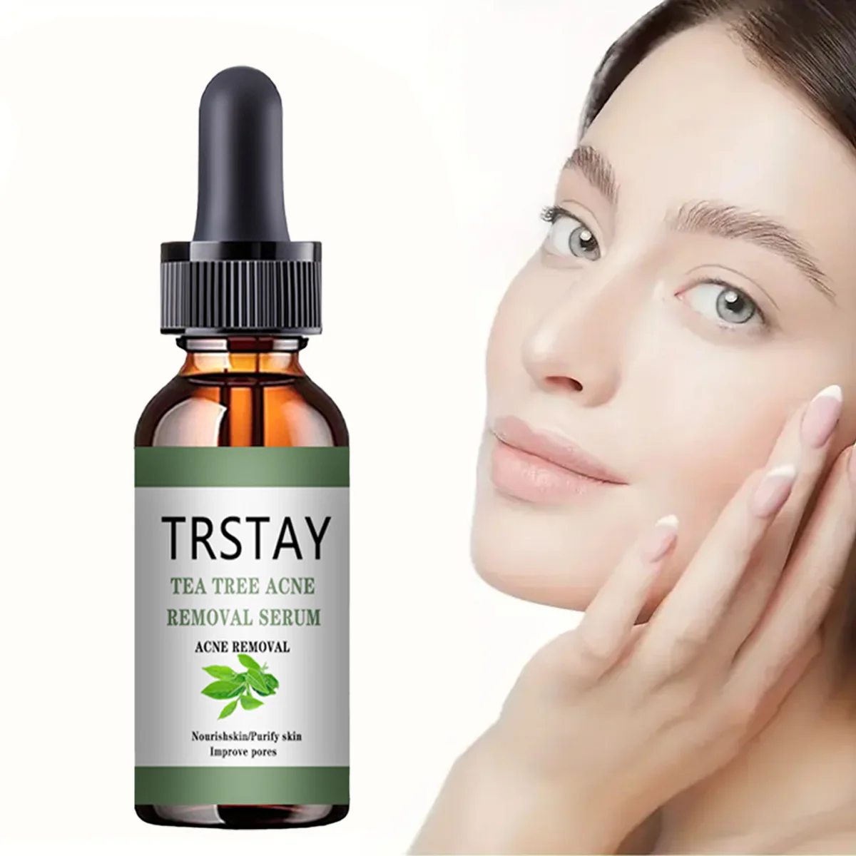 

Acne Treatment Face Serum Tea Tree Oil Essence Moisturizing Shrink Pores Acne Facial Serum Korean Skin Care Products