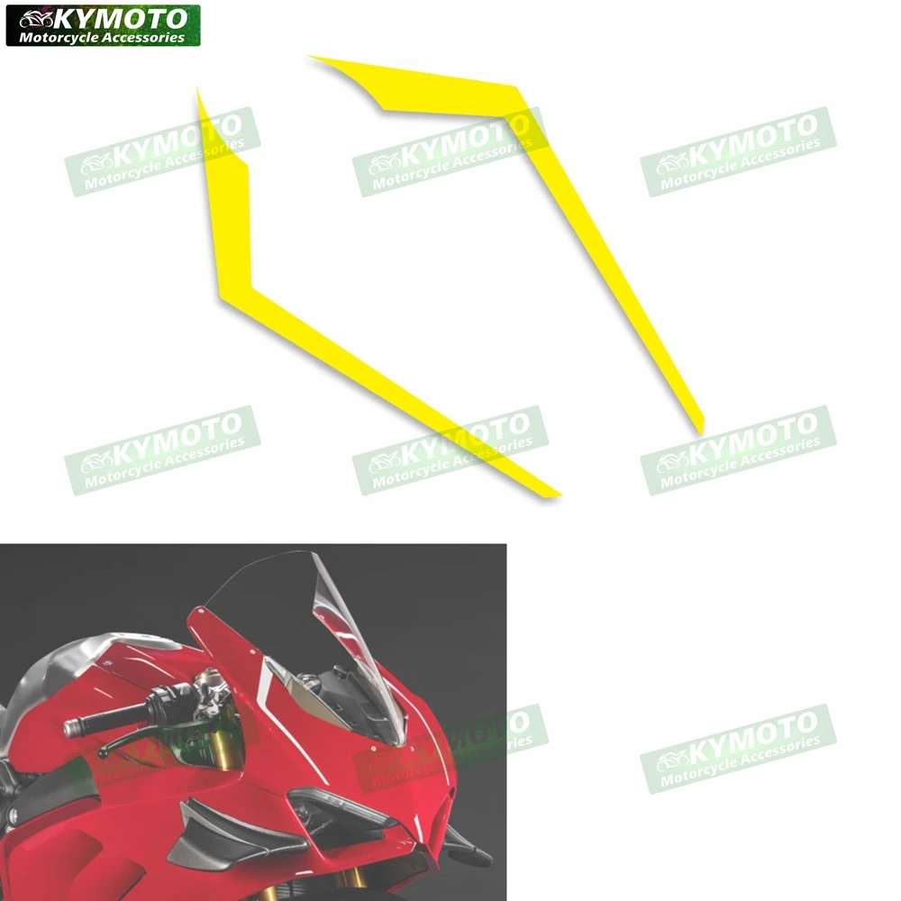 Reflective motorcycle stickers for Panigale V4 V4R V4S V4SP front fuel tank cap fairing accessories decals and decorations