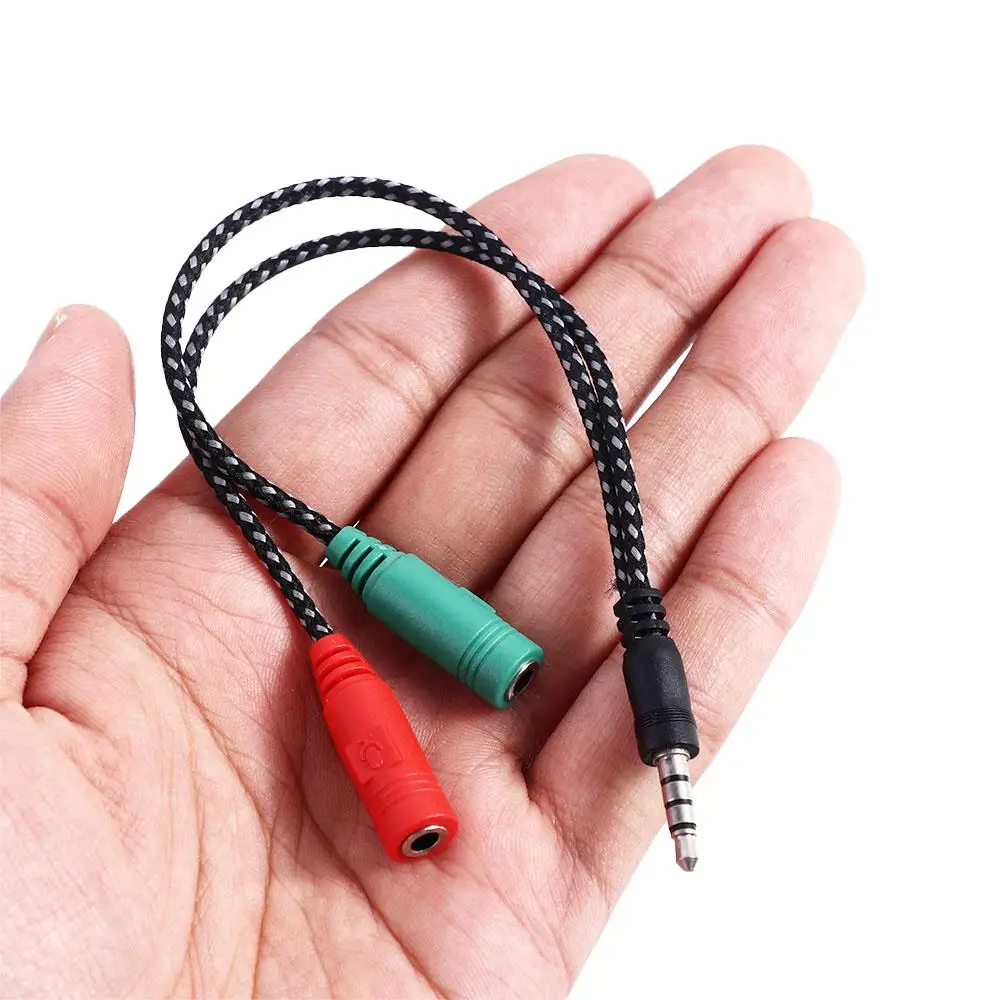 Music Listening 3.5mm Male 3.5mm Female Audio Cable Headset To 2 Jack Y Splitter Cable AUX Cable Cable Converter Cable Adapter