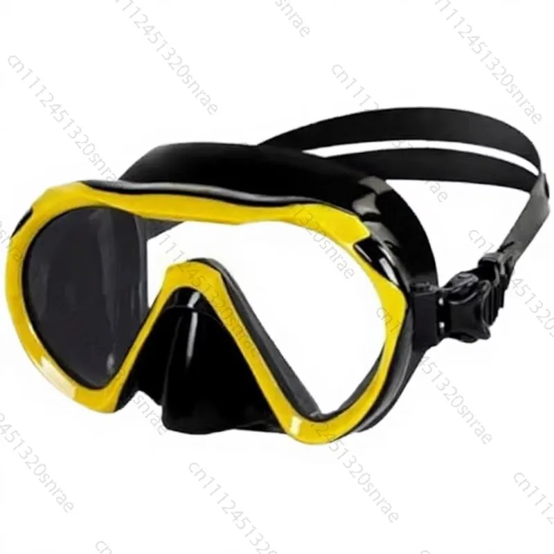 Frameless Low-capacity Anti-fog Diving Mask with Glass Lenses for Scuba Diving and Snorkeling