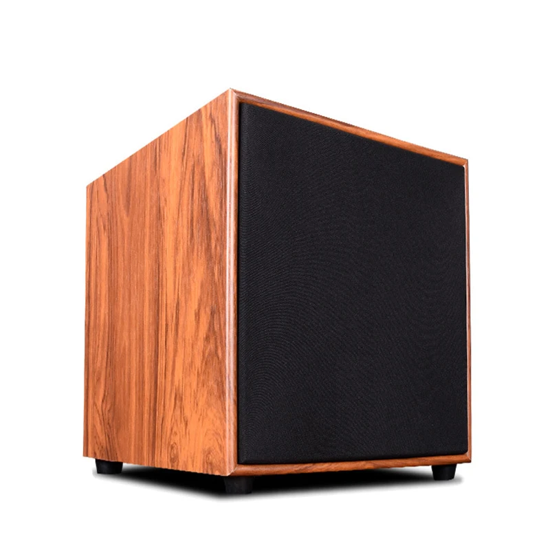 12インチ重低音木製アクティブサブウーファー5.1ホームシアターブックシェルフワイヤレスBluetoothサウンドシステムスピーカー