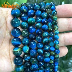 Natural Stone Blue Tiger Eye Stone Round Beads for Jewelry Making Diy  Bracelet Accessories Earrings 15