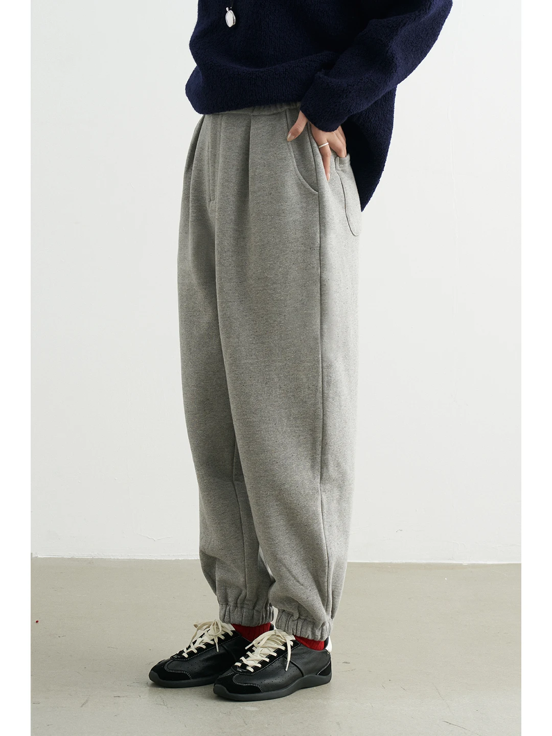 

Женские повседневные теплые брюки-карго Ertang из смесовой шерсти с флисовой подкладкой и эластичным поясом, цветные, для зимнего сезона