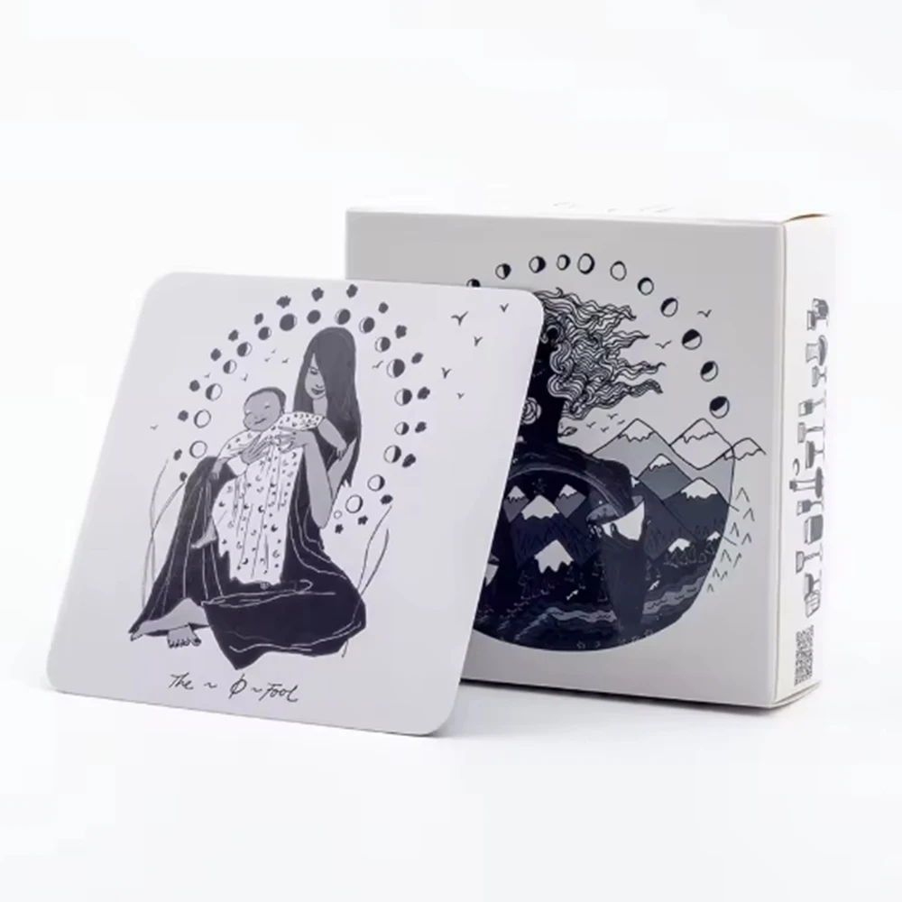 Dark Days Tarot 78 بطاقة سطح السفينة مع دليل PDF مستوحى من لعبة لوحة حفلات العرافة للطاقة النسائية الإلهية 7.6*7.6 سنتيمتر #6