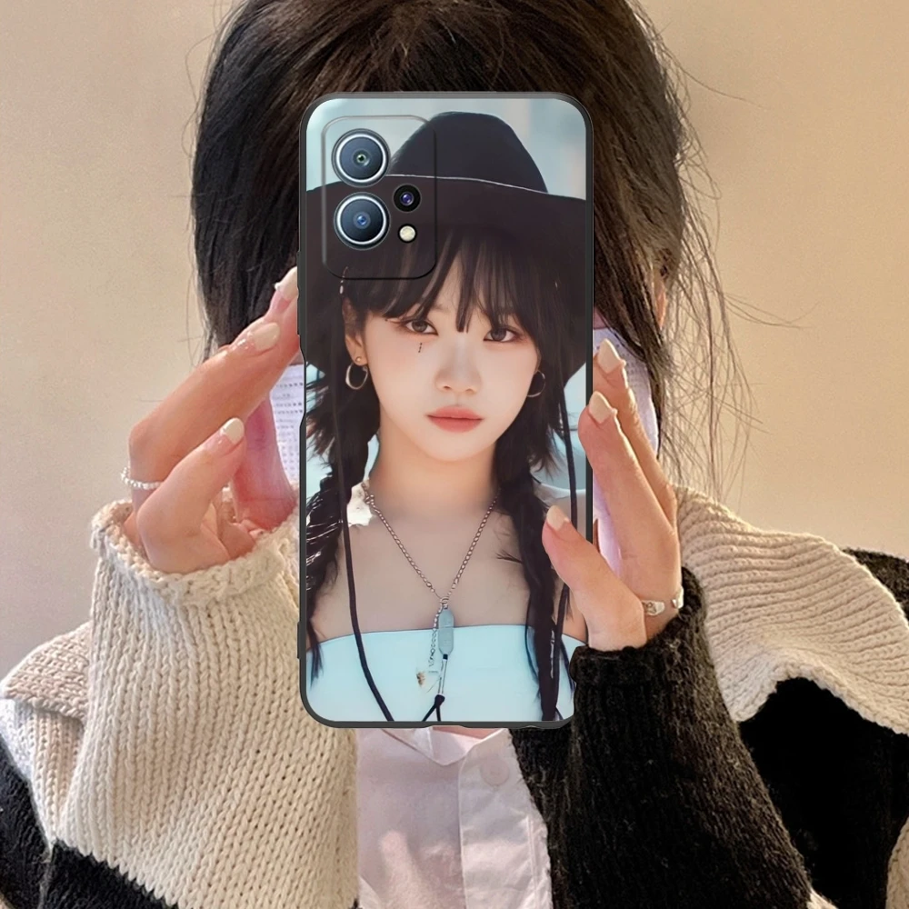 Coque de téléphone portable KPOP LE Kim Chaewon, étui souple noir pour Huawei P60 P50 P40 P30 P20 P10 P9 P8 Pro Lite Plus