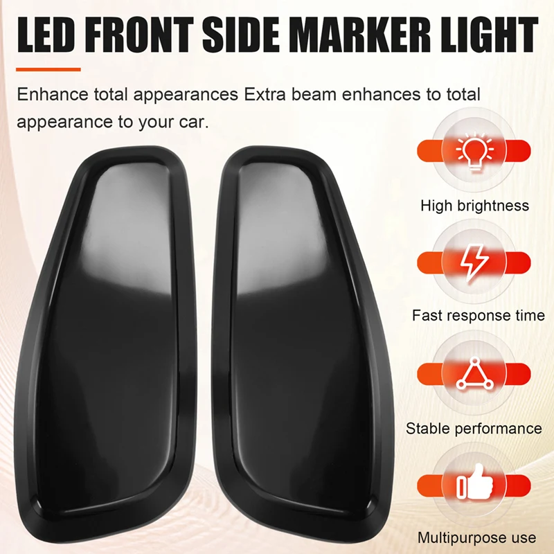 Indicatori di direzione a LED per indicatori di direzione laterali anteriori per auto 68256049 AA 68256050 AA Per Jeep Renegade BU 2014-2021