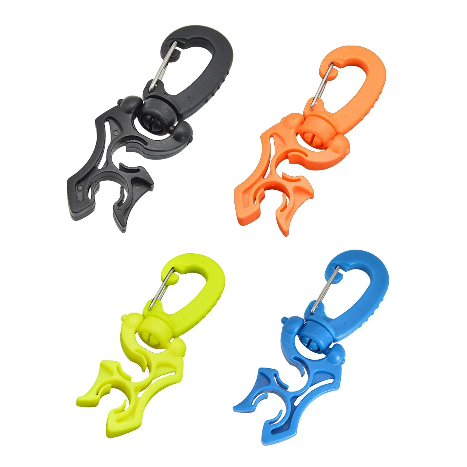 Scuba Clips Scuba Regulator Hose Clip Holder Rotatable Double BCD Hose Holder