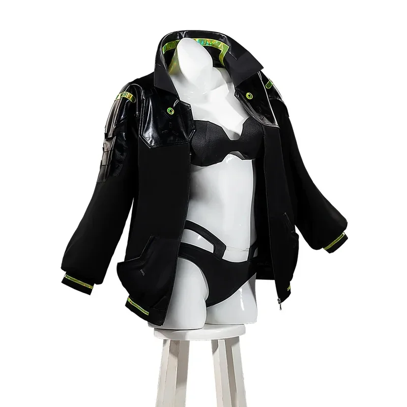Cyberpunk Edgerunners Rebecca Cosplay Costume Jacket Headwear Wig Full Set Suit Woman Sexy Uniform Halloween Costumes 2025 jd;2