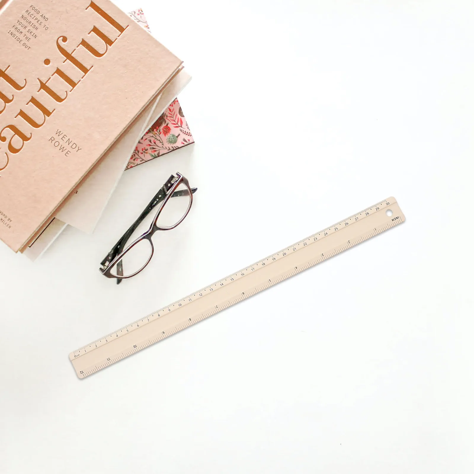 Aluminum Alloy Straight Ruler Bright Color Moderate Size Multiuse Measuring Tool for Geometry Drafting Student Stationery Office