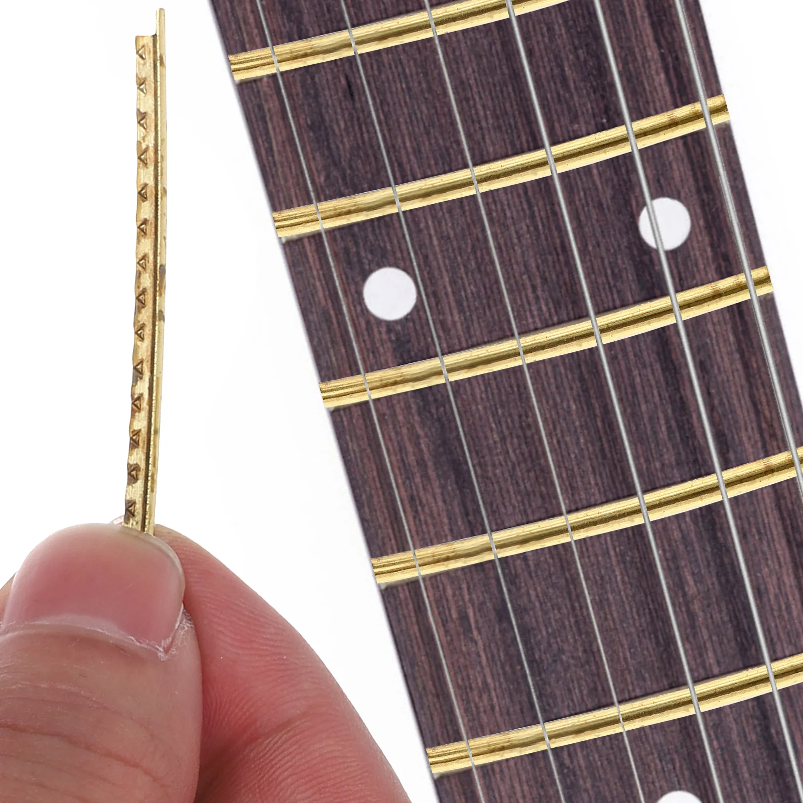 

20pcs Guitar Fret Wire Brass Material Replace Easily Clear Sound For Electric Acoustic Classical Guitar Fretboard Repair Kit