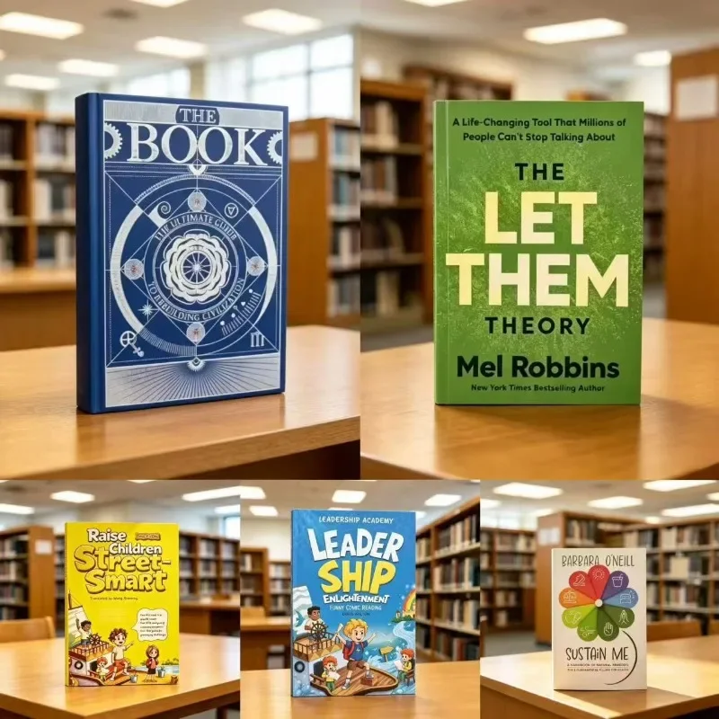 5 Books Set Science Educational Storybooks, Comic Books for Kids & Reading Books for Adults, Reading Gift for All Ages
