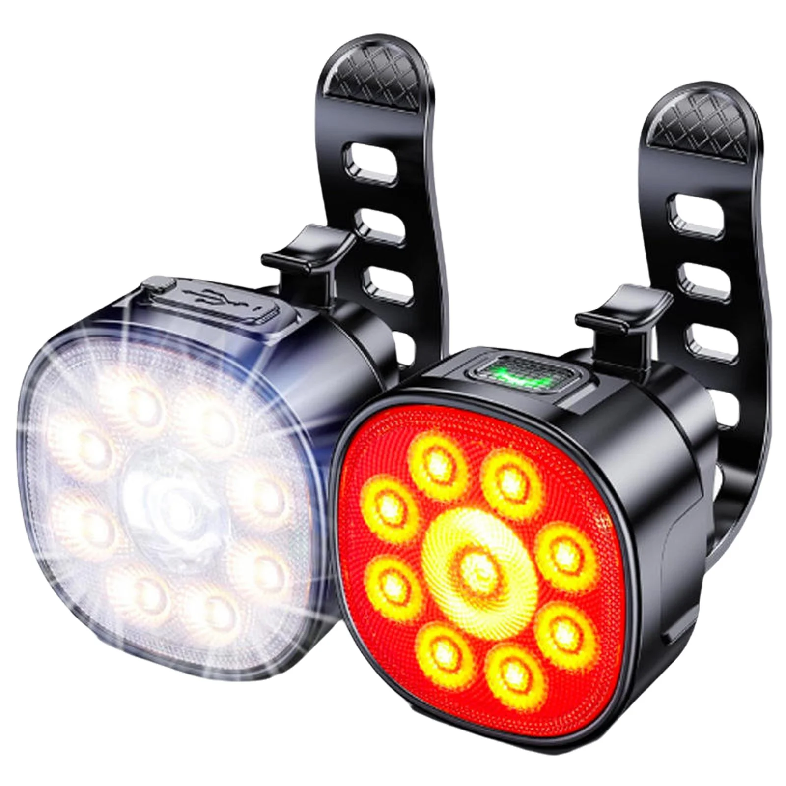

Luces Para Bicicleta Bicycle Lights Front And Rear Brightly Illuminates Path With Spotlight Flood Beam Technology