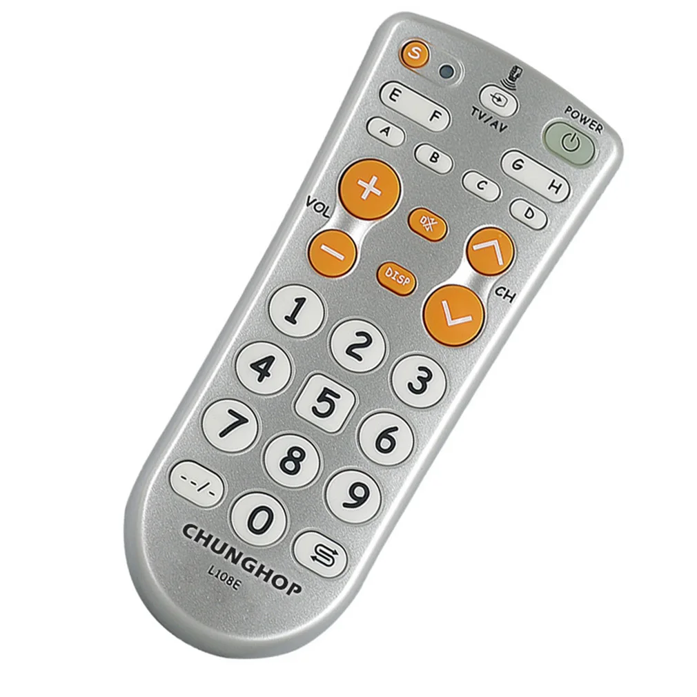 Universal Learning Remote Control For Chunghop L108E TV/SAT/DVD/CBL/DVB-T/AUX Button Copy Controller Replacement Dropshipping