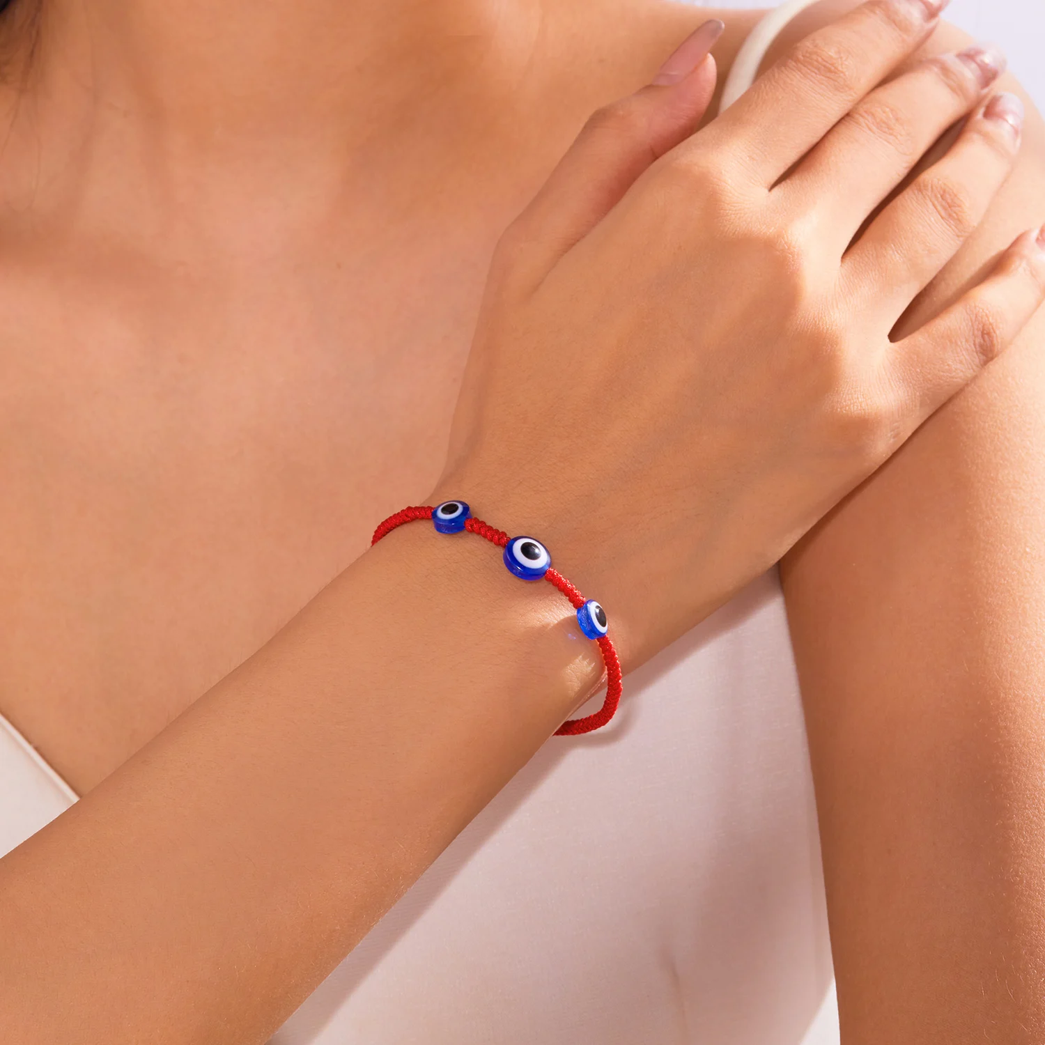Neues Design 10 Stil Glück rotes Seil blau bösen Blick Armbänder für Frauen handgemachte geflochtene Paar Armbänder Amulett Freundschaft Schmuck – Detail 27