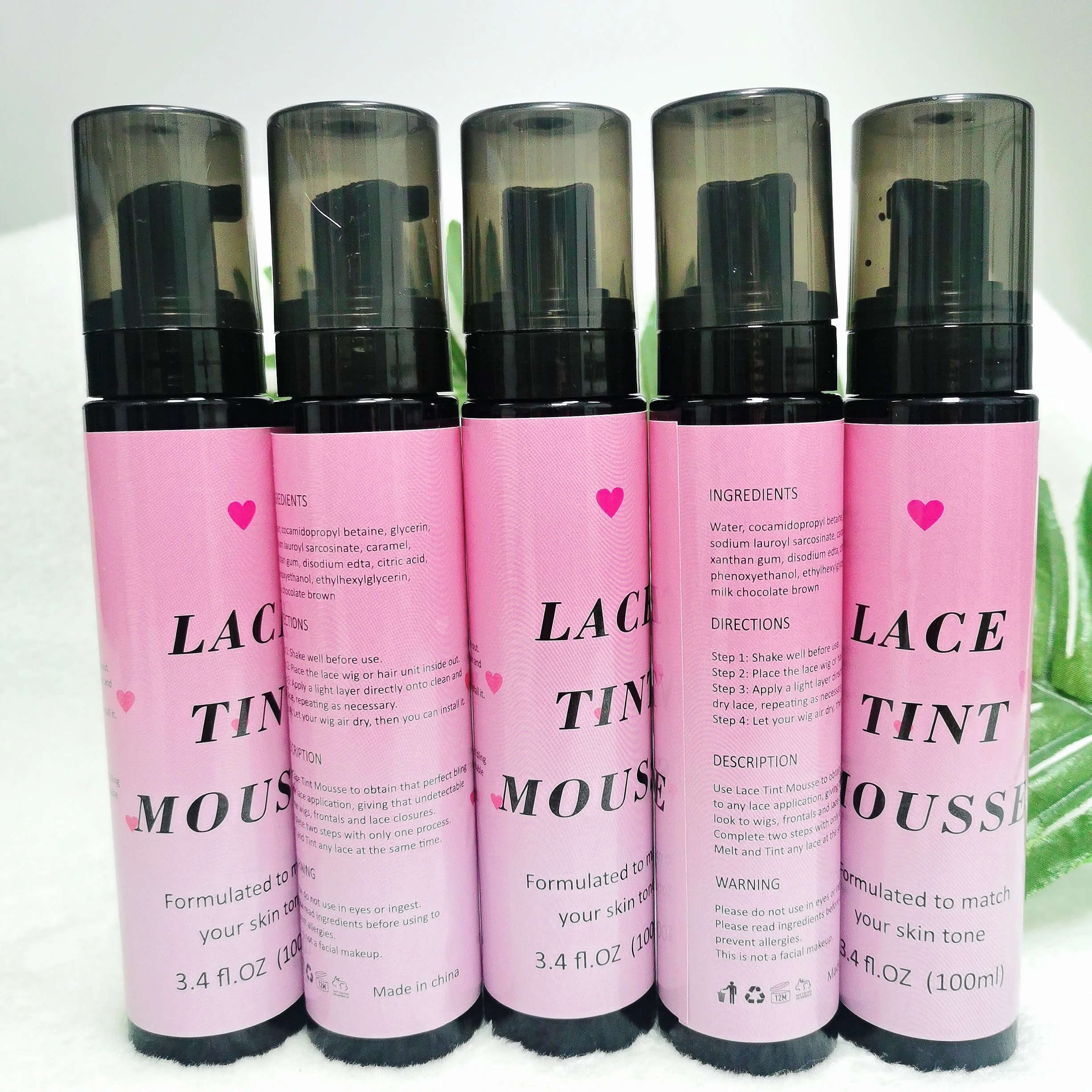 Lace Tint Mousse for Front Wigs, Easy Apply, Natural Looking, Melting Glue, Hair Care Product, 100ml