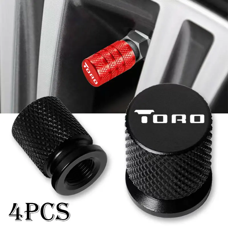 For Fiat Toro Accessories Car Wheel Tire Valve Caps Tyre Stem Covers Airdust Waterproo