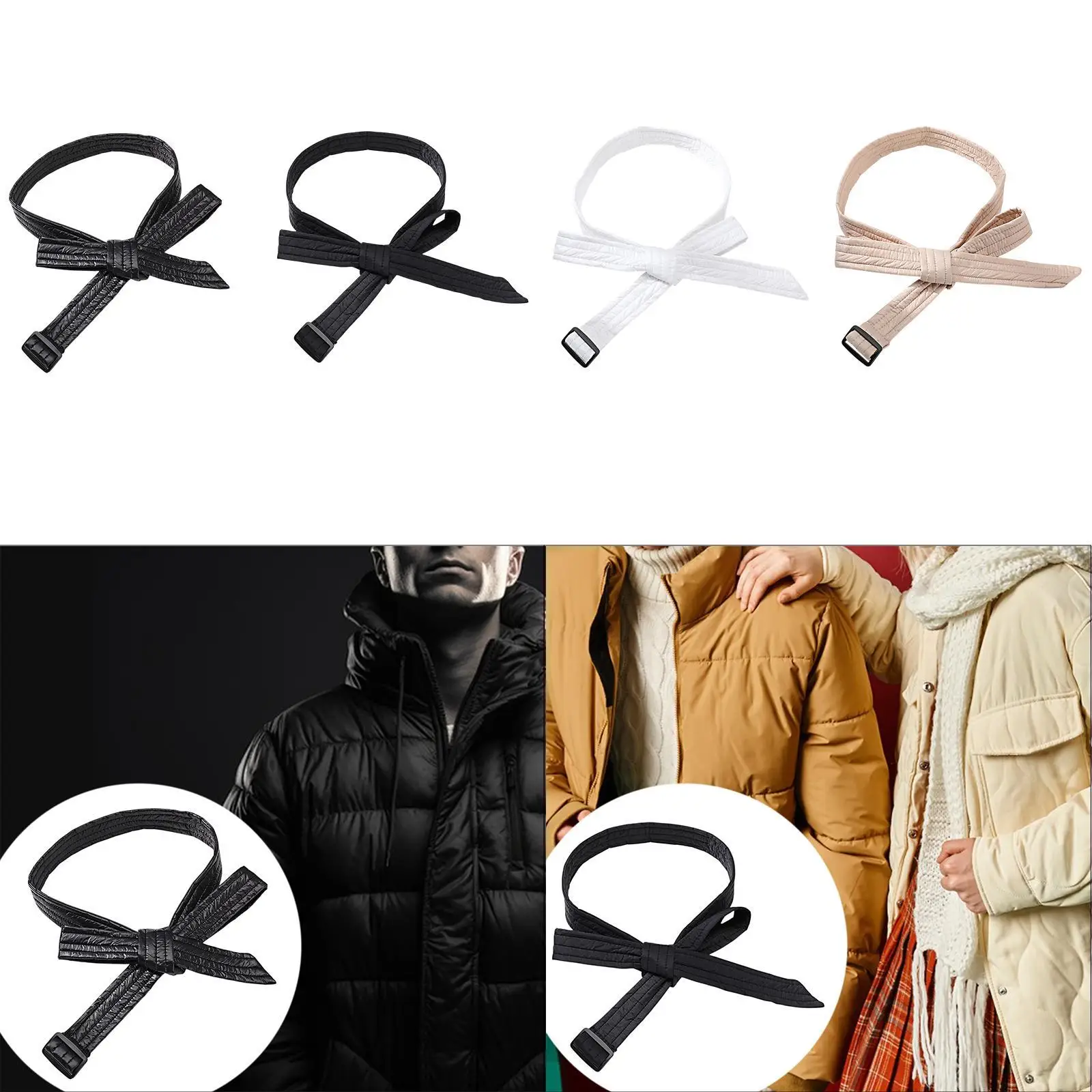 Down Jacket Belt Simple Decorative Waist Belt for Overcoat Clothing Decor Winter