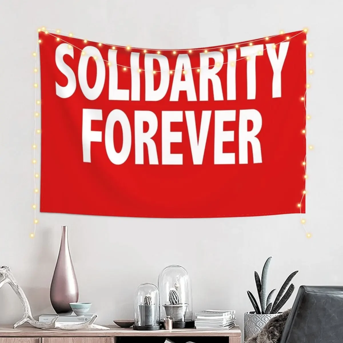 Solidarity Forever Tapestry Wallpaper Funny Tapestry