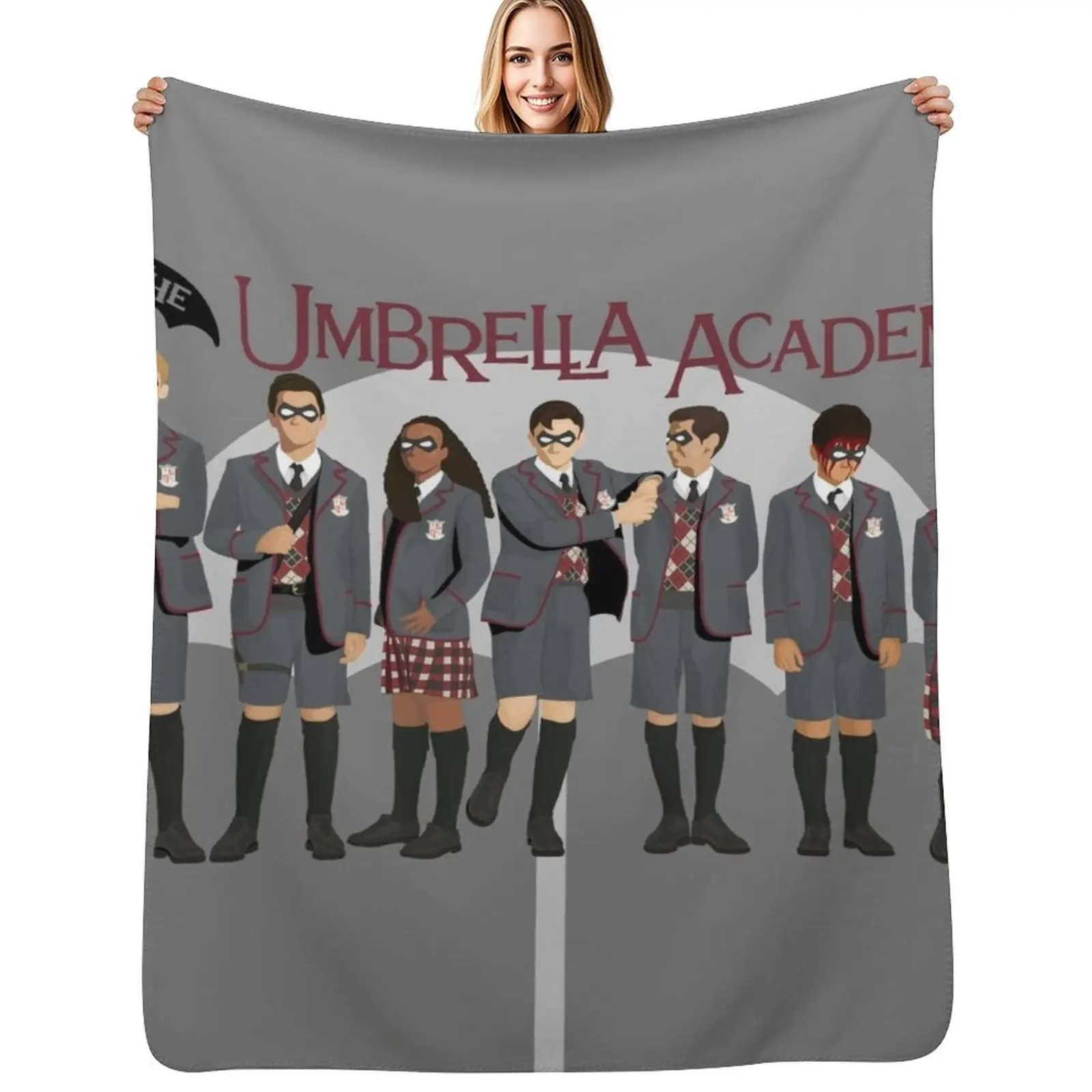 

The Umbrella Academy Group Throw Blanket Thin Soft Blanket for Summer Night Sleeping