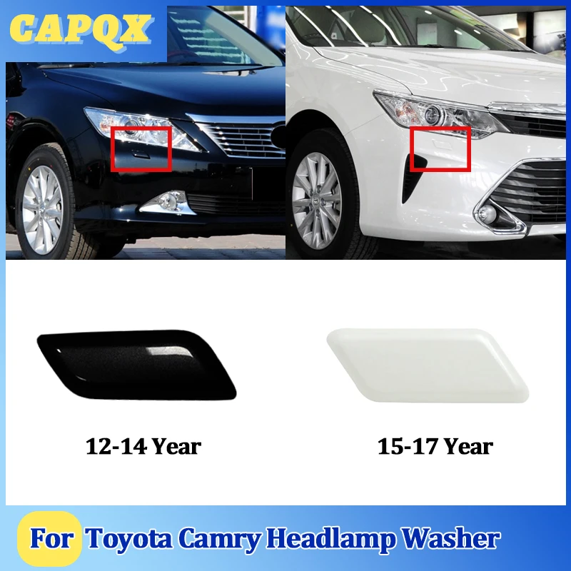 For Toyota Camry  2012 13 14 15 16 17 Front Bumper Headlight Washer Spray Nozzle Cover Headlamp Washer Jet