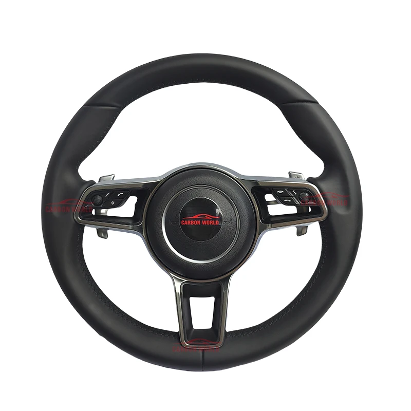 

For Porsche 911 718 987 970 958 997 Panamera Macan Cayenne Cayenne Car Custom High Quality Leather Steering Wheel