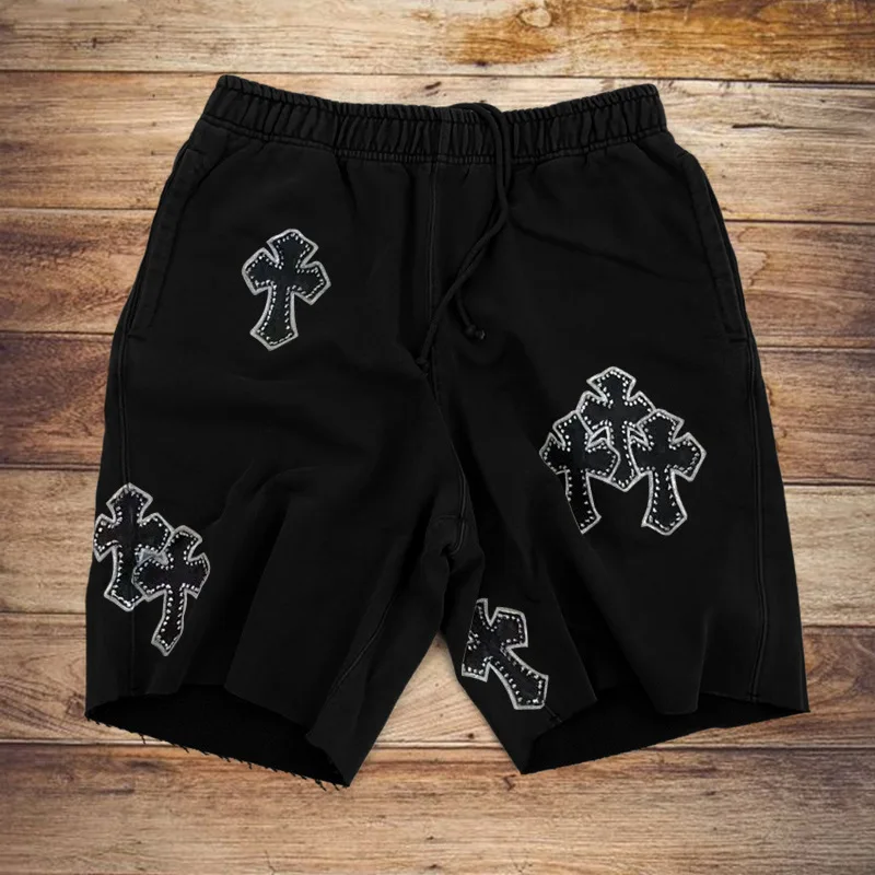 Hawaii summer double color matching skull shorts 2024 new hip hop retro large size stampato y2k beach shorts pantaloncini da basket