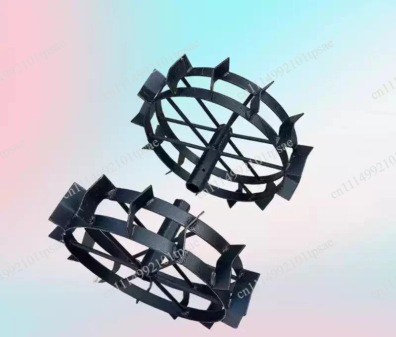 1PC micro-tiller accessories, iron wheel, widened and thickened iron anti-skid wheel