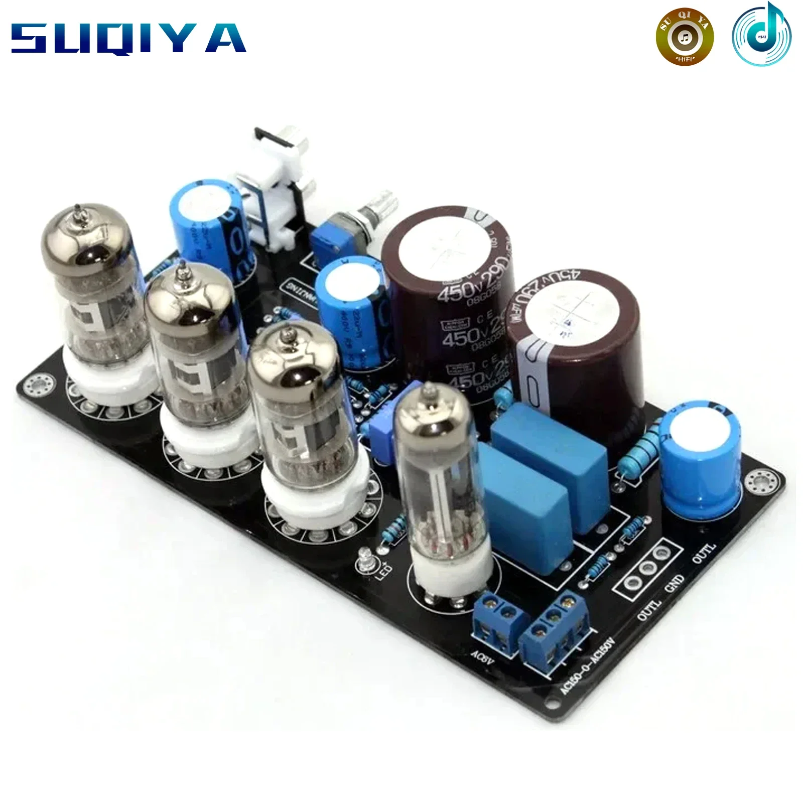 using 4pcs 6N4 tube amplifier board / Pre-amplifier board(Reference Maratz 7 circuit amplifier boards)