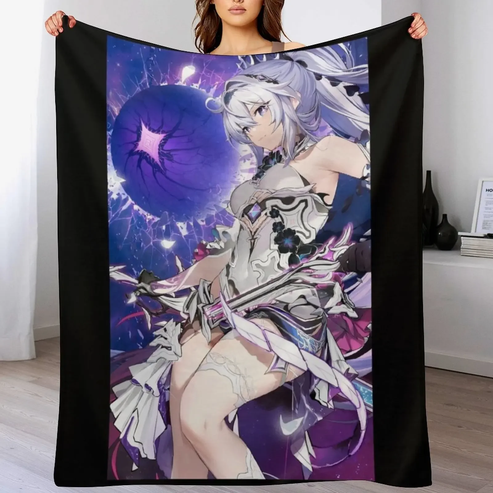 

Kiana Kaslana - Honkai Impact Throw Blanket Lightweight Warm Blanket for Travel Camping