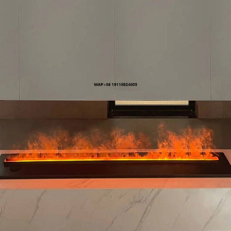 

Электрический камин с 3D-эффектом пламени и паром, 1500 мм, для простой установки