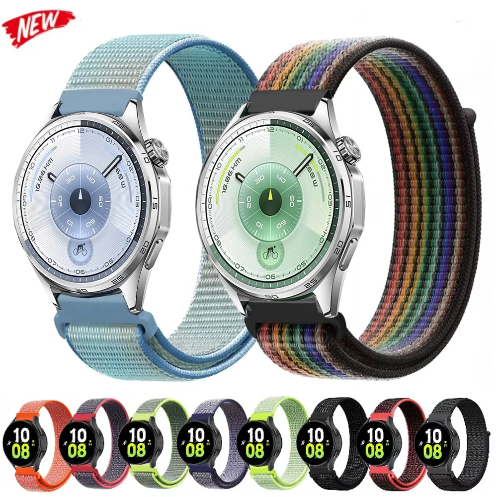 

20mm 22mm Nylon Loop Strap for Samsung Galaxy Watch 7 6 5 4 40mm 44mm Huawei Watch 5 GT6-5 46mm Watchband for Amazfit GTS 4/GTR