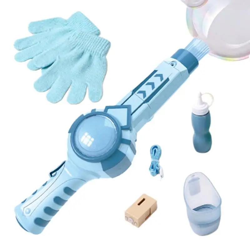 

Bubble Machine For Kids Portable Bubble Maker Interactive Toys With Light And Sound Outdoor Games For Gathering Wedding Birthday