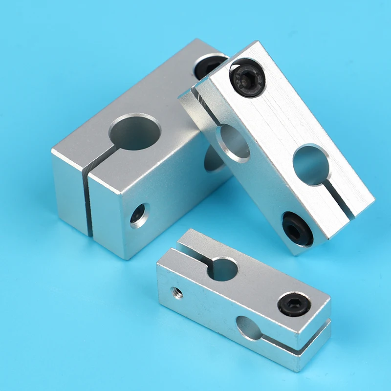 Pillar fixing clamp vertical fixed diameter fastening aluminum alloy optical axis cross block steel pipe fixing bracket connecti