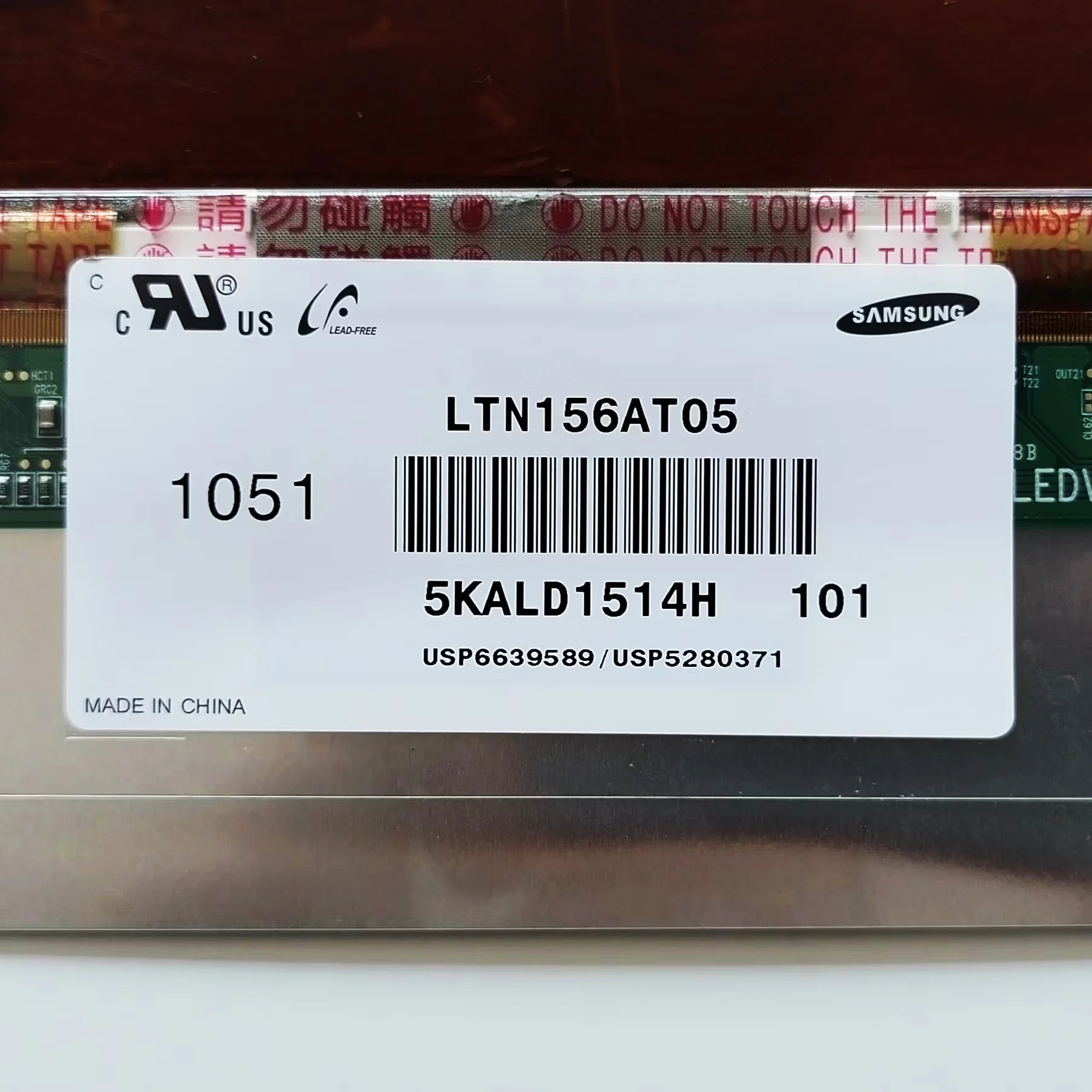 15.6inch Laptop Screen LTN156AT05/10/22/24 for Laptop screeen replacement LVDS 40pin interface