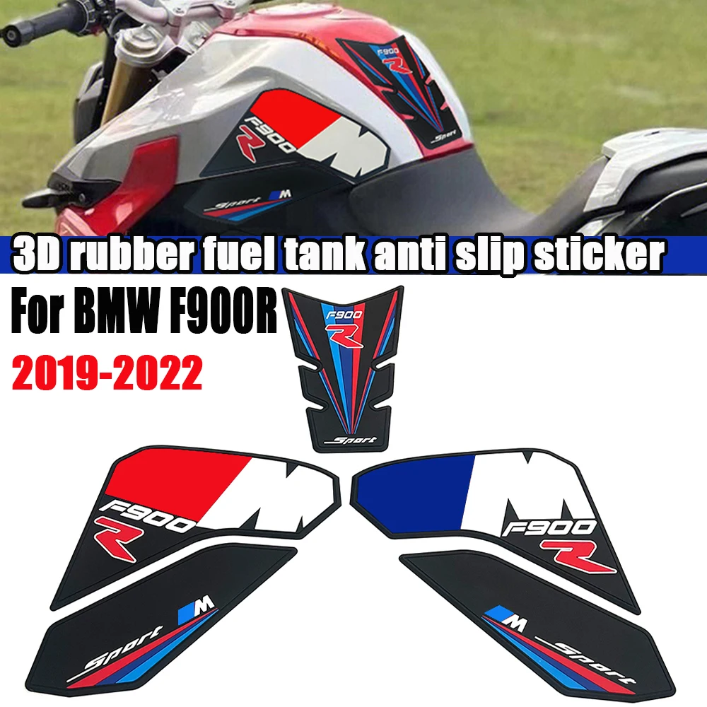 Motorcycle New 3D Rubber Anti slip Pad Fuel Tank Protection Sticker For BMW F900R F 900R 2019 2020 2021 2022